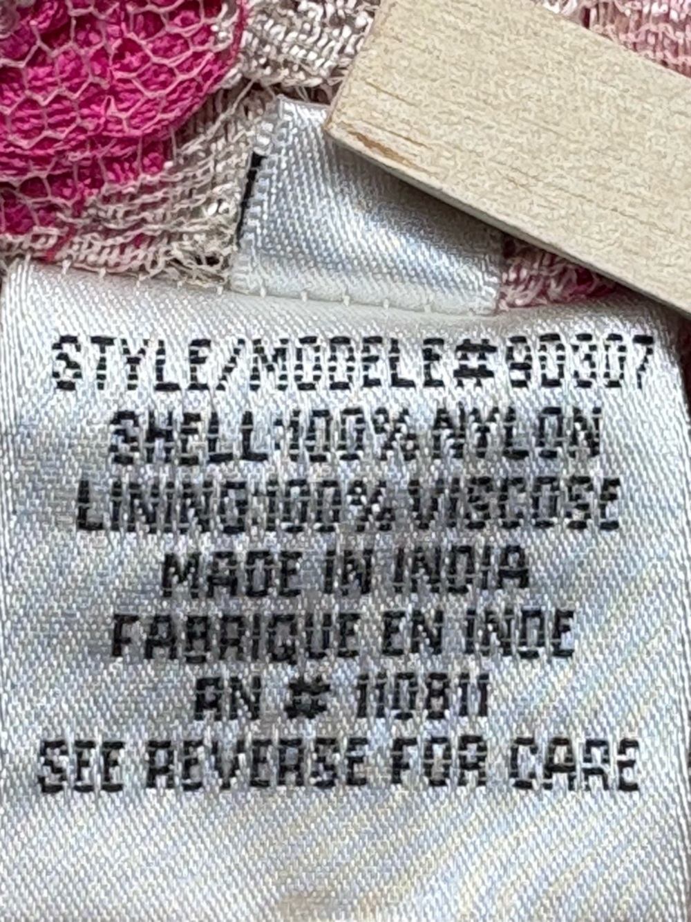 Anthropologie Yoana Baraschi Pink Floral Lace Fit & Flare Dress • Size 6 • READ - Picture 12 of 13